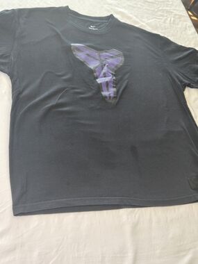 Nike Black Short Sleeve Tee with Purple Kobe Logo